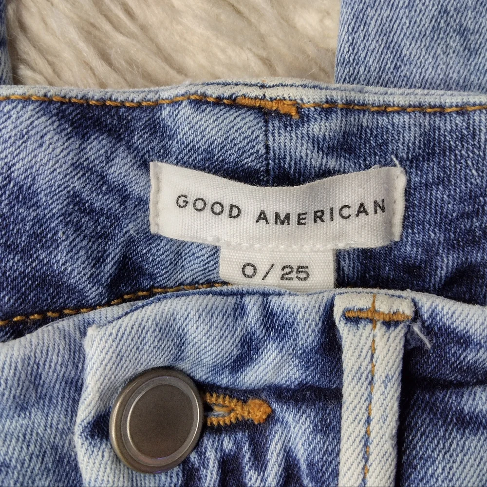 Good American Good Waist Crop Skinny Jeans Size 0 / 25 - Picture 6 of 11